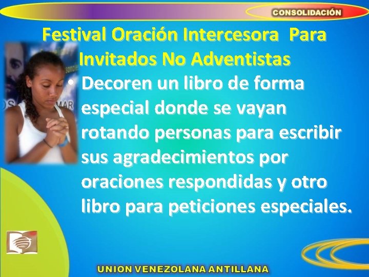 Festival Oración Intercesora Para Invitados No Adventistas • Decoren un libro de forma especial