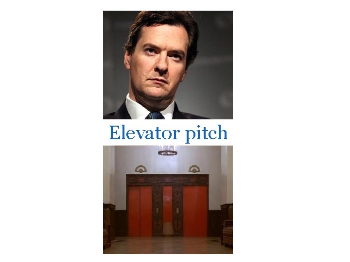 Elevator pitch 
