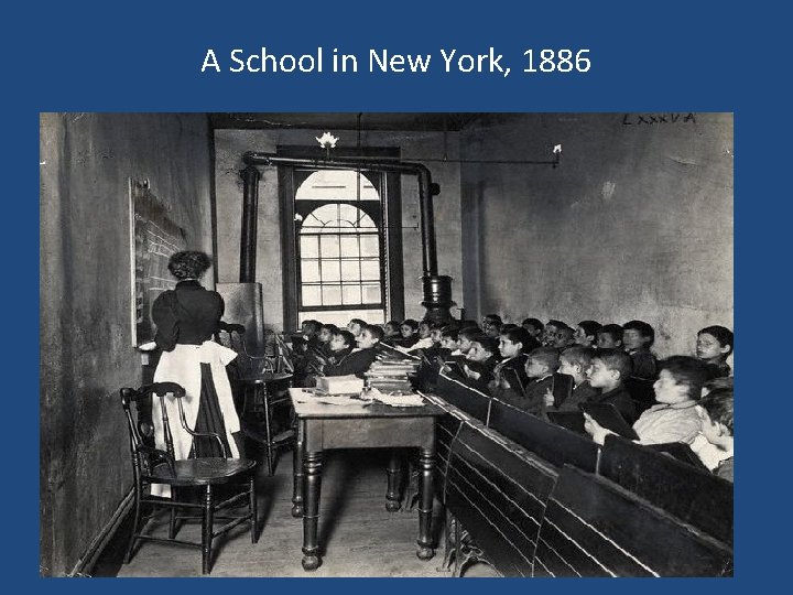 A School in New York, 1886 