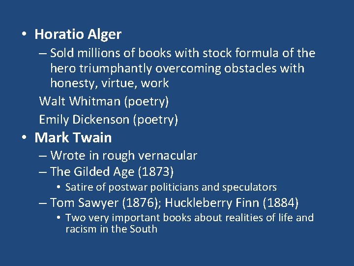  • Horatio Alger – Sold millions of books with stock formula of the