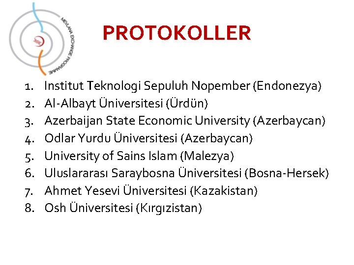 PROTOKOLLER 1. 2. 3. 4. 5. 6. 7. 8. Institut Teknologi Sepuluh Nopember (Endonezya)