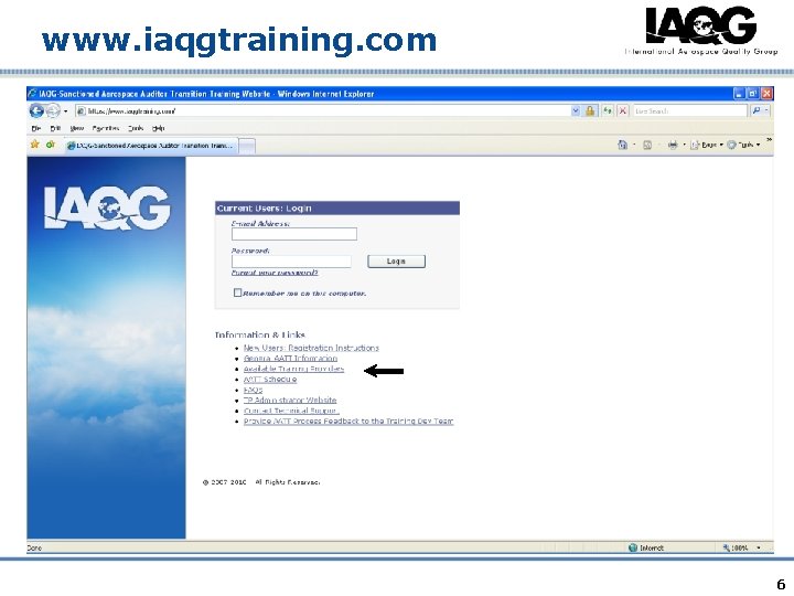 www. iaqgtraining. com 6 