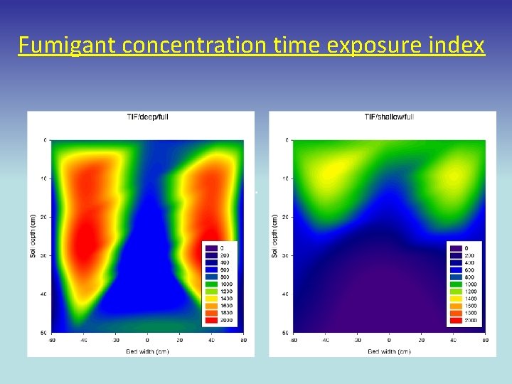 Fumigant concentration time exposure index 