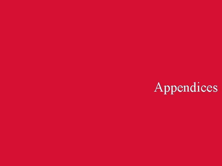 Appendices 