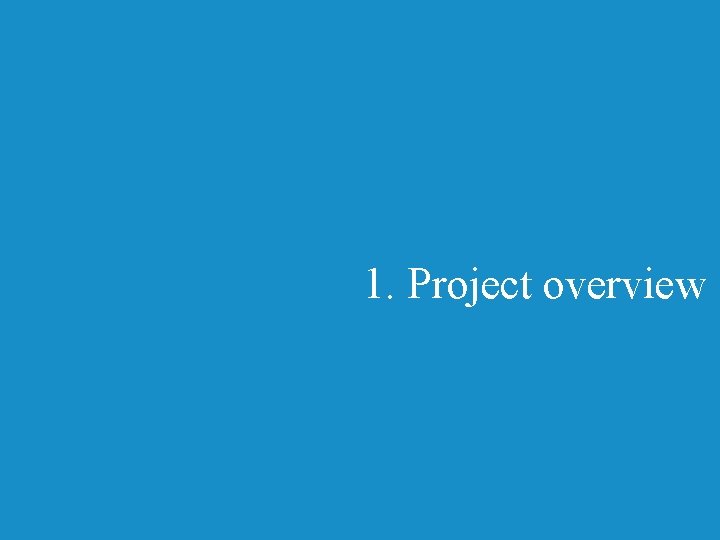 1. Project overview 