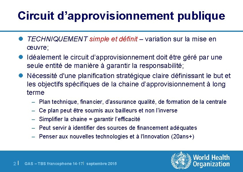 Circuit d’approvisionnement publique l TECHNIQUEMENT simple et définit – variation sur la mise en