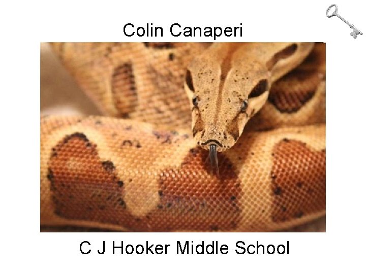 Colin Canaperi C J Hooker Middle School 