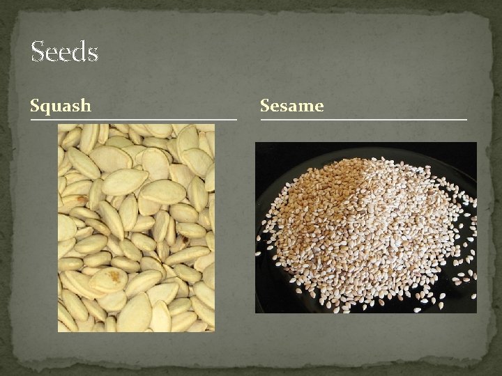 Seeds Squash Sesame 