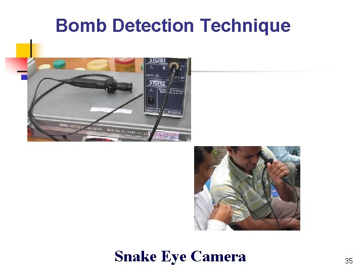 Bomb Detection Technique Snake Eye Camera 35 