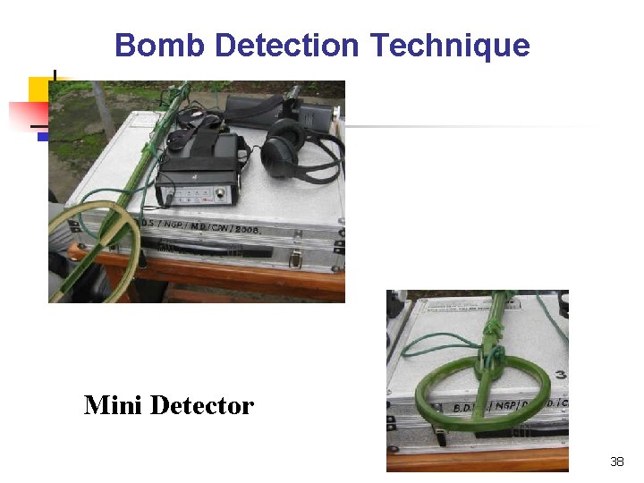 Bomb Detection Technique Mini Detector 38 