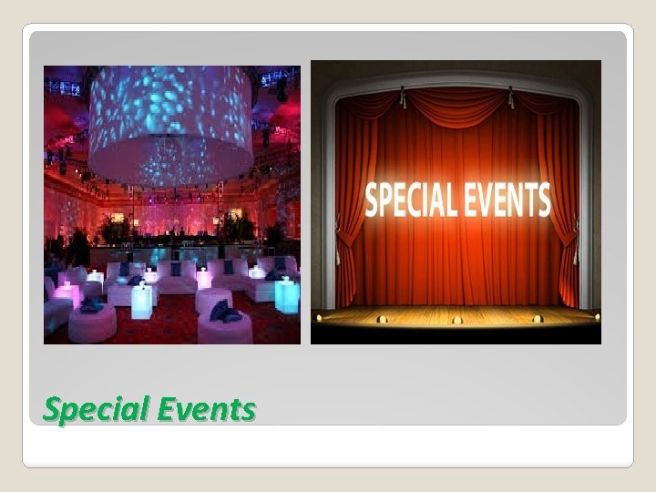 Special Events 