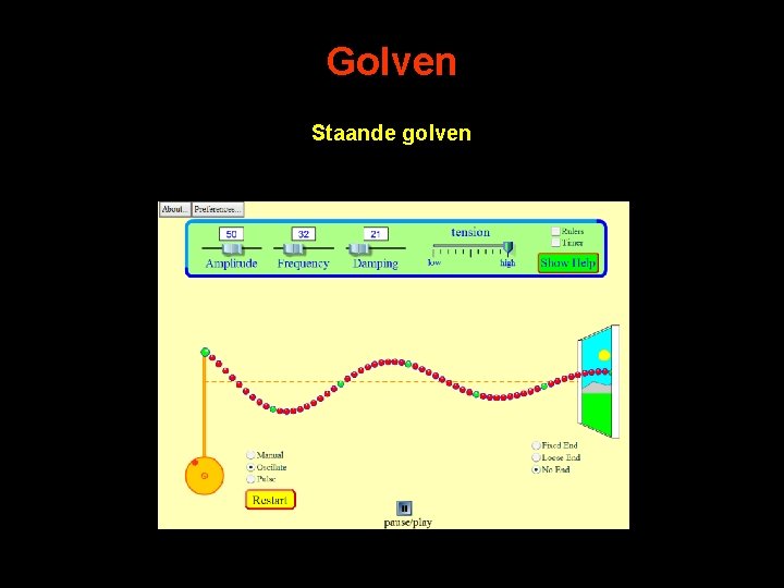 Golven Staande golven 