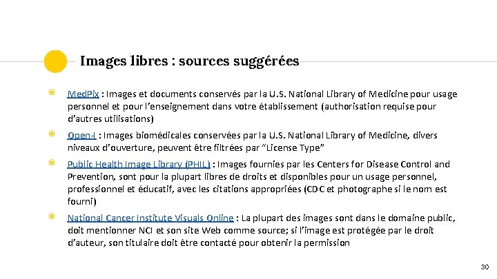 Images libres : sources suggérées ◉ Med. Pix : Images et documents conservés par