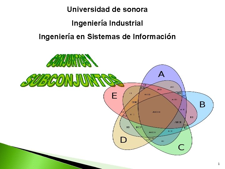 Universidad de sonora Ingeniería Industrial Ingeniería en Sistemas de Información 1 