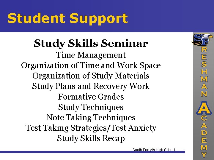 Student Support Study Skills Seminar Time Management Organization of Time and Work Space Organization