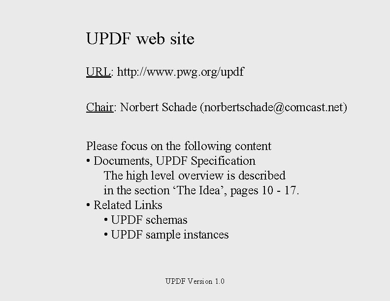 Ufdf Introduction Universal Printer Description Format UPDF Version 1 0