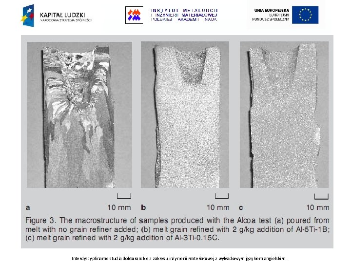 Interdyscyplinarne studia doktoranckie z zakresu inżynierii materiałowej z wykładowym językiem angielskim 