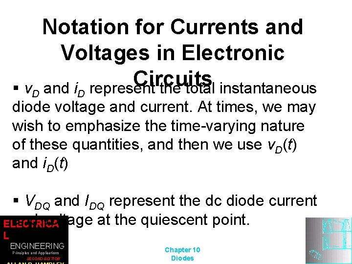 Notation for Currents and Voltages in Electronic Circuits and i represent the total instantaneous