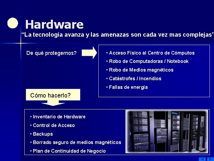 Hardware “La tecnología avanza y las amenazas son cada vez mas complejas” De qué