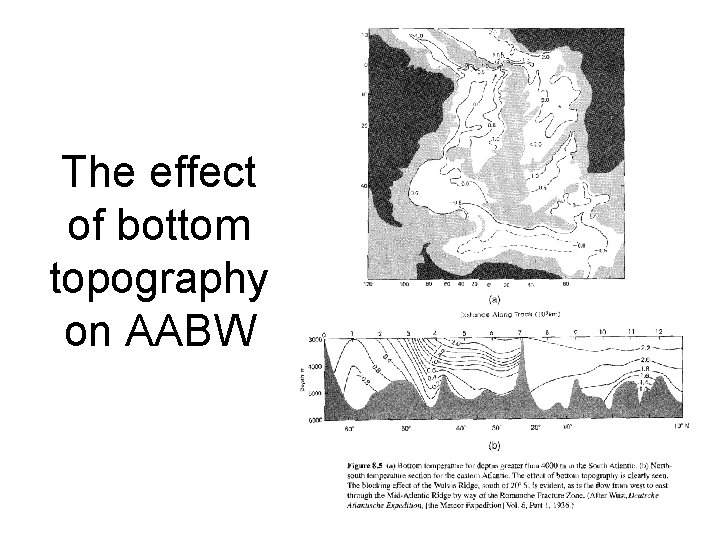 The effect of bottom topography on AABW 