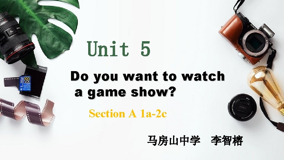 Unit 5 Do you want to watch a game show? Section A 1 a-2