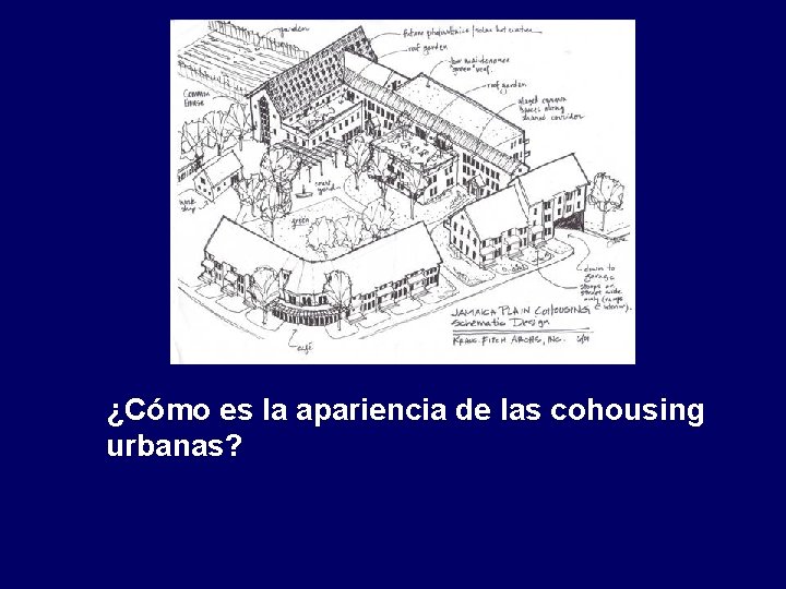 ¿Cómo es la apariencia de las cohousing urbanas? 