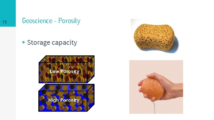15 Geoscience - Porosity ▸ Storage capacity 