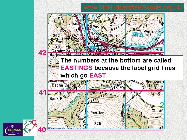 www. 9 th. Huddersfield. Scouts. org. uk 42 The numbers at the bottom are