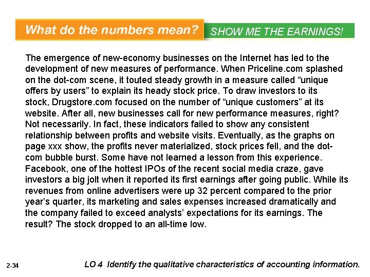 SHOW ME THE EARNINGS! The emergence of new-economy businesses on the Internet has led