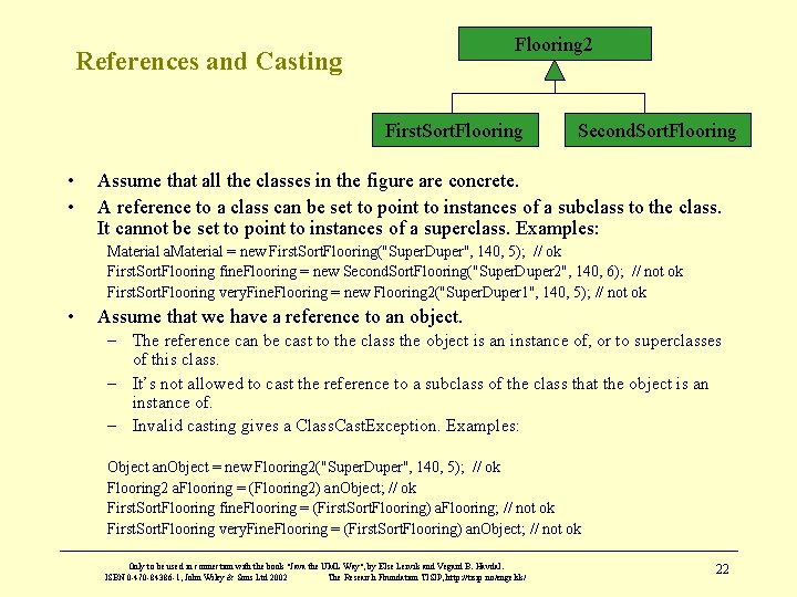 Flooring 2 References and Casting First. Sort. Flooring • • Second. Sort. Flooring Assume