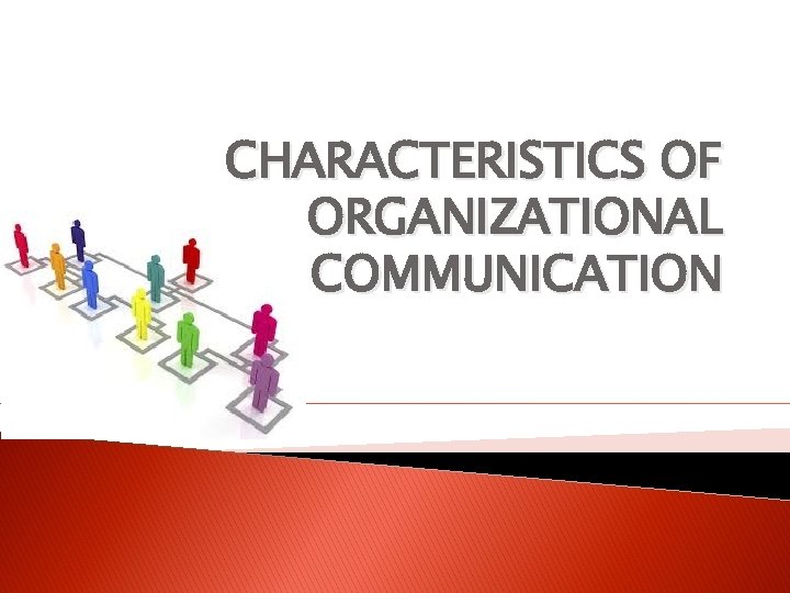 CHARACTERISTICS OF ORGANIZATIONAL COMMUNICATION 