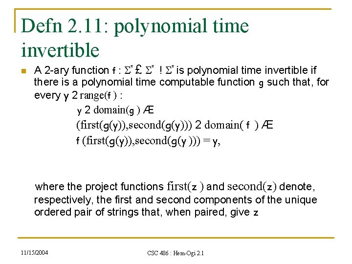 Hemogi 2 1 One Way Functions Gem Group