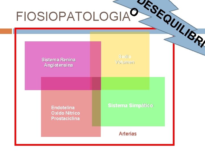 O FIOSIOPATOLOGIA Sistema Renina Angiotensina Endotelina Oxido Nitrico Prostaciclina DE S Sodio Volumen Sistema