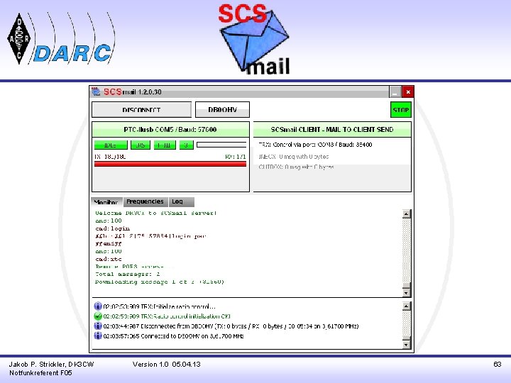 Jakob P. Strickler, DK 3 CW Notfunkreferent F 05 Version 1. 0 05. 04.