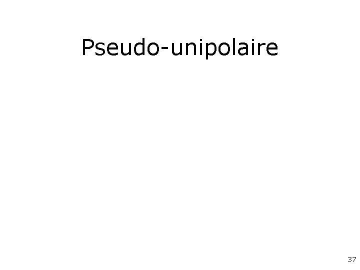 Pseudo-unipolaire 37 