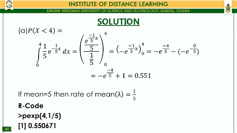  • 41 SOLUTION 