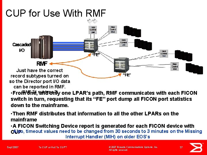 CUP for Use With RMF Just have the correct record subtypes turned on so