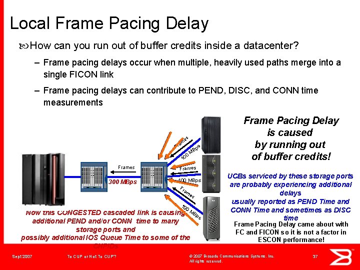 Local Frame Pacing Delay How can you run out of buffer credits inside a