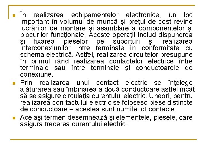 TEHNOLOGII DE CABLARE CU FIRE CABLAJE CU FIRE
