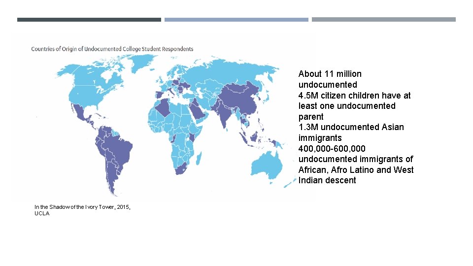 About 11 million undocumented 4. 5 M citizen children have at least one undocumented
