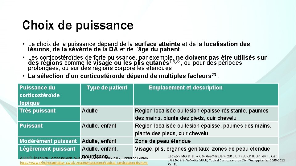 Choix de puissance • Le choix de la puissance dépend de la surface atteinte Choix de puissance • Le choix de la puissance dépend de la surface atteinte