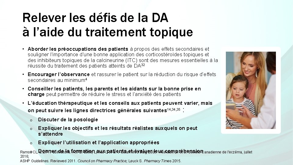 Relever les défis de la DA à l’aide du traitement topique • Aborder les