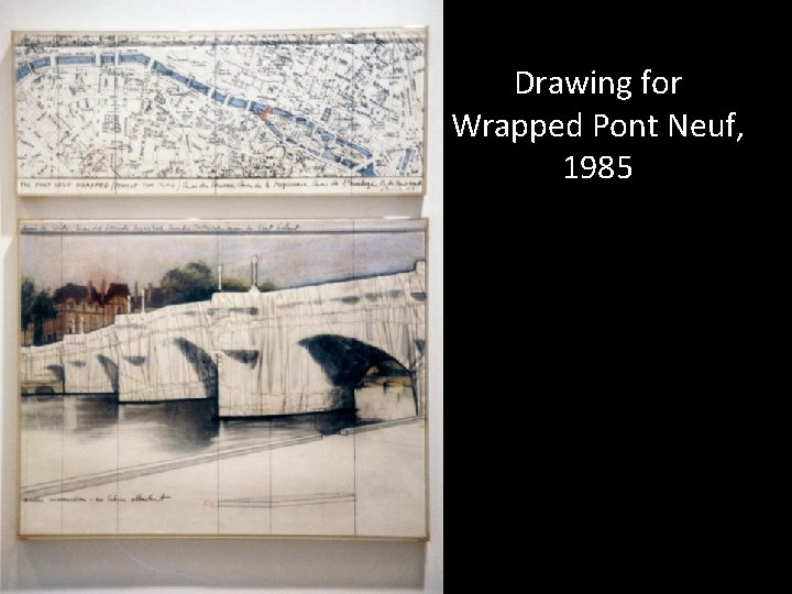 Drawing for Wrapped Pont Neuf, 1985 