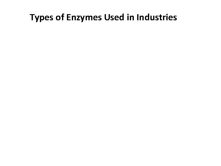 Types of Enzymes Used in Industries 