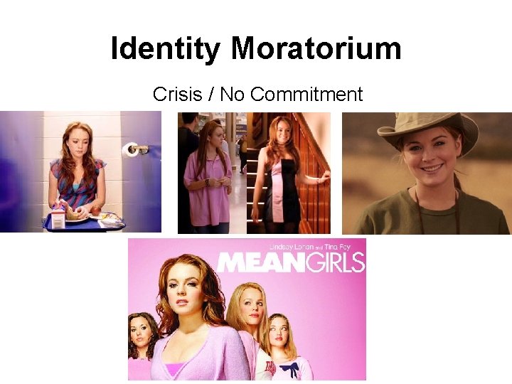 Identity Moratorium Crisis / No Commitment 