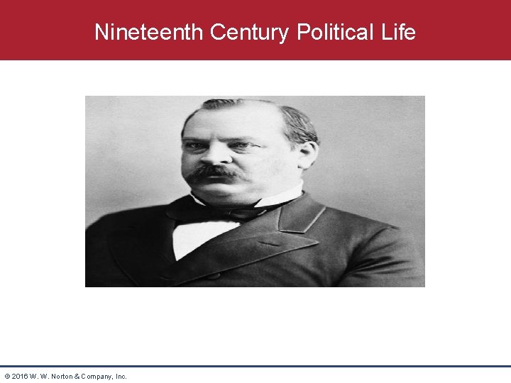 Nineteenth Century Political Life © 2016 W. W. Norton & Company, Inc. 