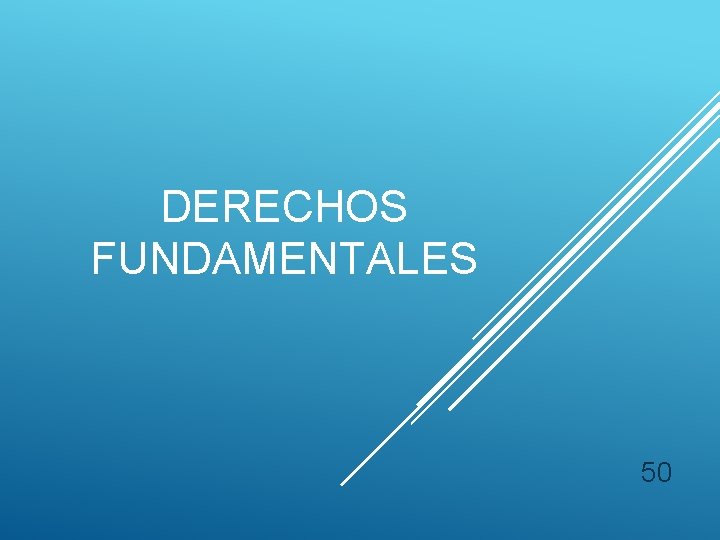 DERECHOS FUNDAMENTALES 50 