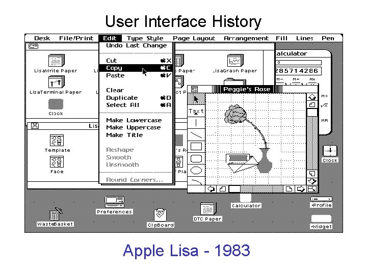 User Interface History Apple Lisa - 1983 