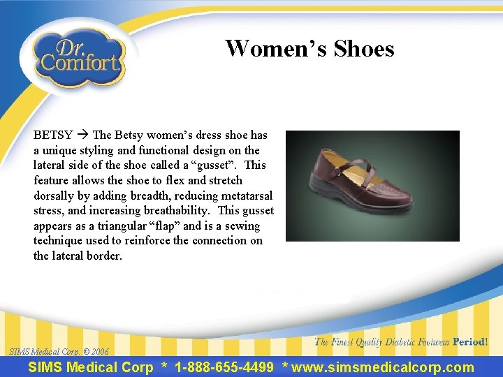 Women’s Shoes BETSY The Betsy women’s dress shoe has a unique styling and functional