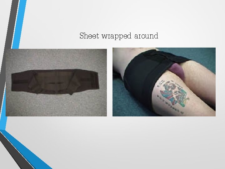 Sheet wrapped around 